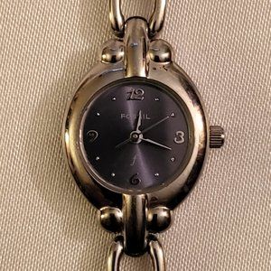 FOSSIL VINTAGE STAINLESS STEEL LADIES WATCH